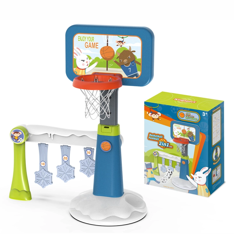 Cartoon 2 in 1 Basketball Hoop Set Kids Game Toys Fun Children Sports Toys of Cultivate Sports Interested Basketball Toy