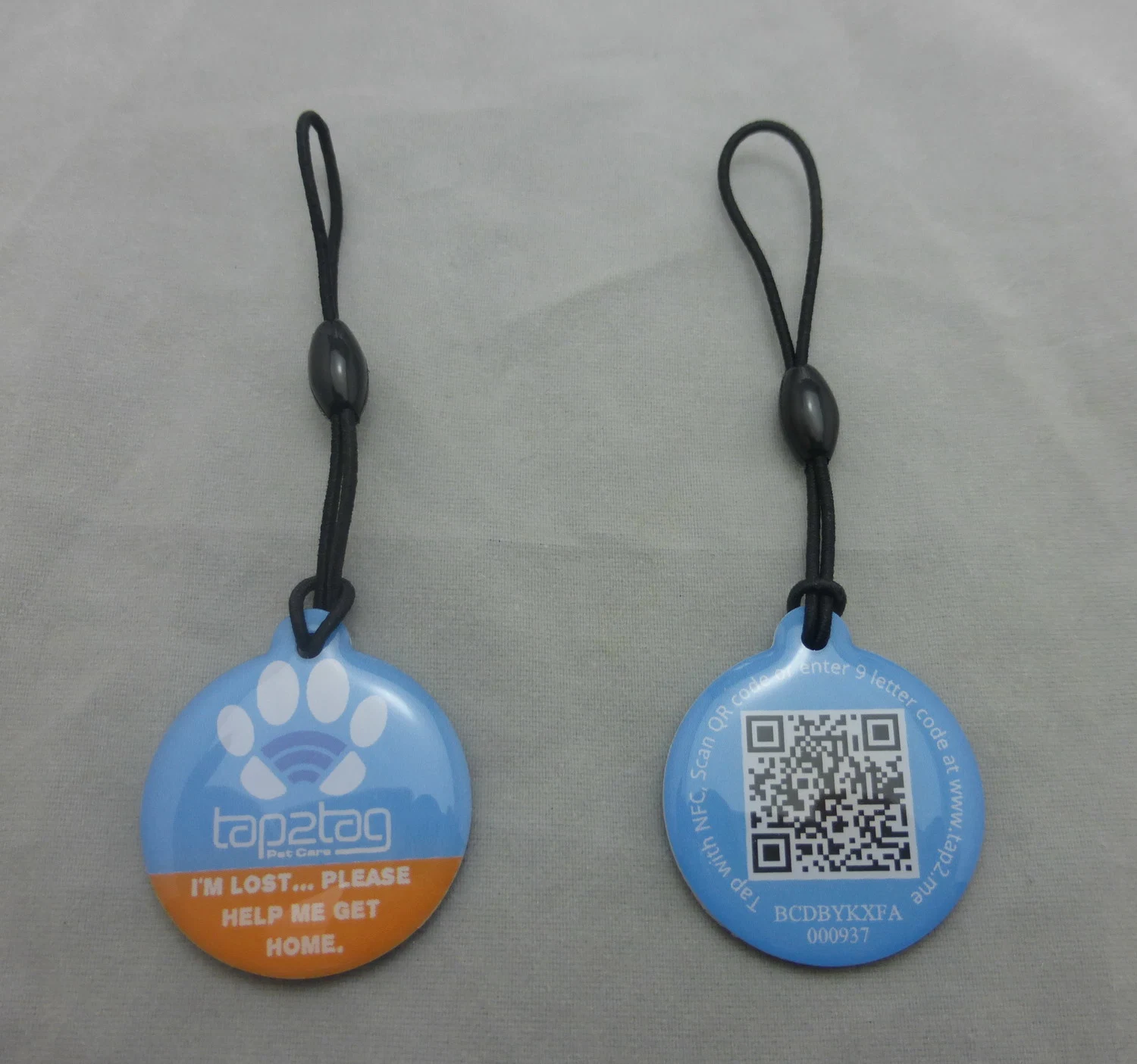 NFC Pet ID Tag with Qr Code 28mm Small Round Android NFC Tag for Note 3 - Accept Customized Production