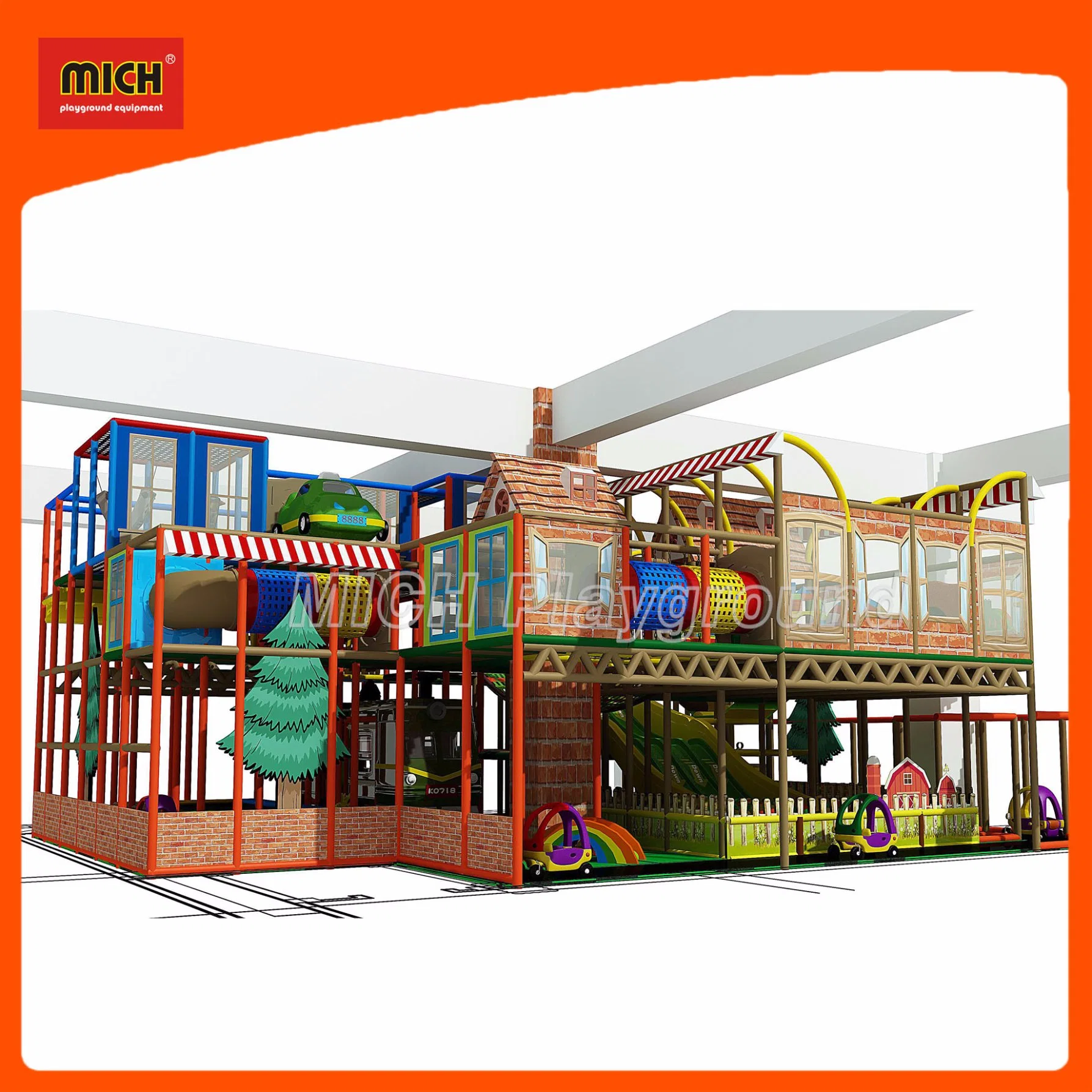 Mich Inflatable Castle Amusement Park Indoor Playground