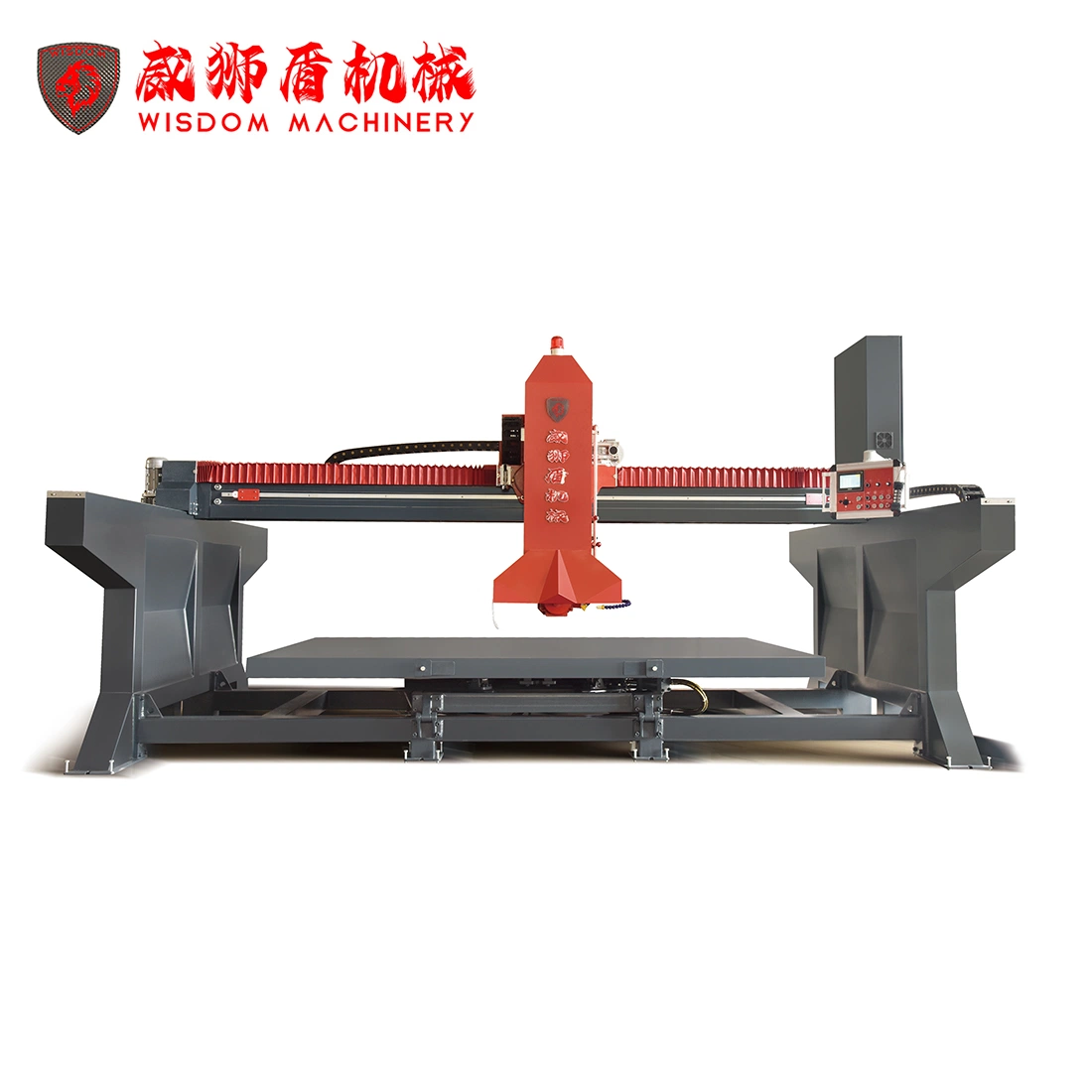 Factory Price Auto PLC Stone Cutting Machine Bridge Type Infrared Laser Marble Table Saw Chamfering Miter Cutter Machinery Wsd625m