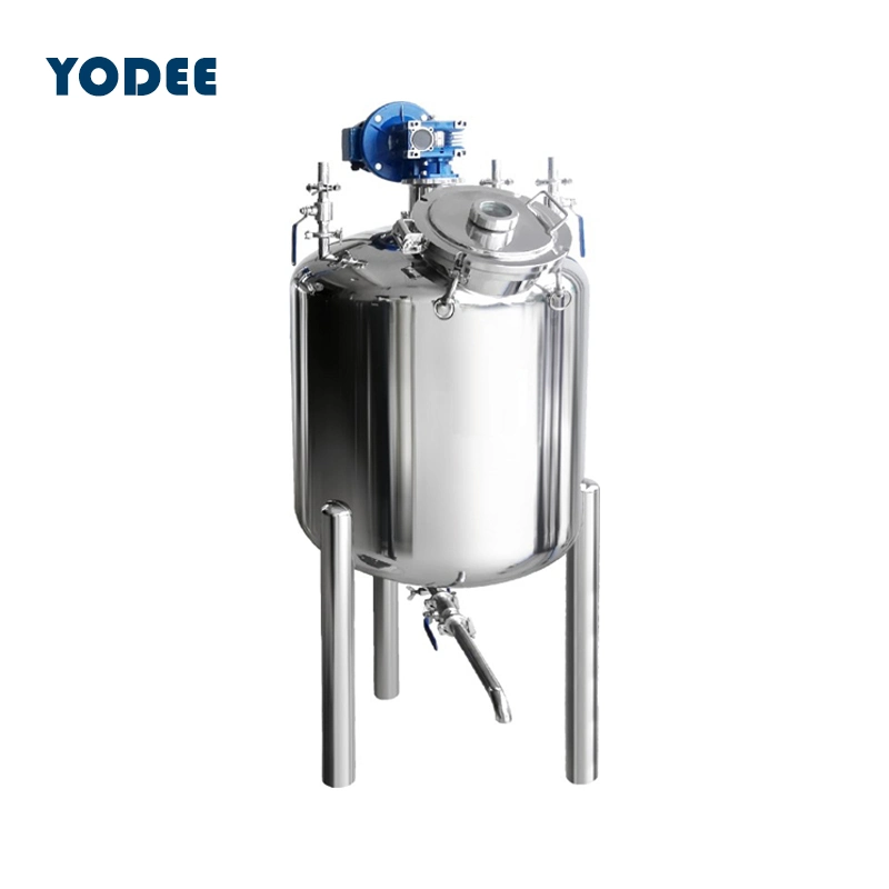 Produit chimique industriel chemisé réservoir mélangeur avec agitateur cuve de mélange à liquides de l'équipement de mélange Hand Sanitizer Making Machine