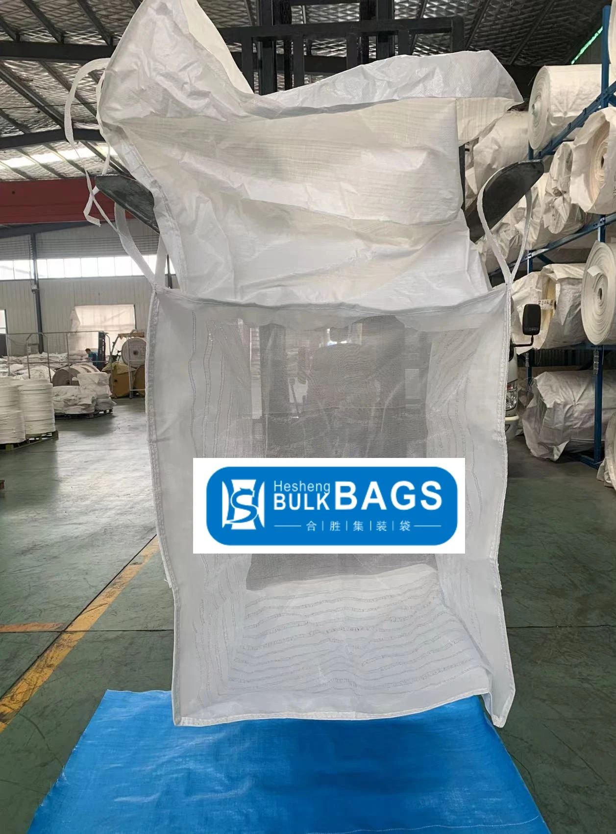 Hesheng Breathable U Panel FIBC Bag for Wood Storage 1 Ton