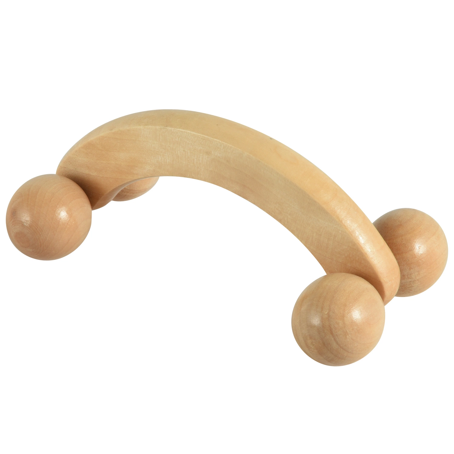 4 Ball Wooden Handheld Body Back Massage Muscle Roller Tool Massager for Neck Shoulder Arms Legs Body