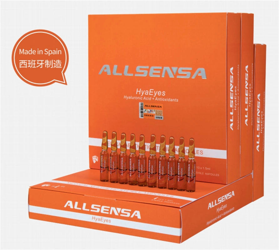 Spain Allsensa Treat All Eye Problem Wrinkles Eye Bag Dark Circle Solution Injection Skinbooster Gene Peptide