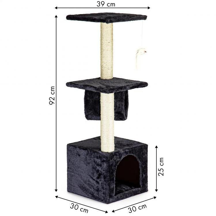 Griffures Post cage Villa Jumping plate-forme Sisal résistant à l'usure spécial Double Râtelier d'escalade Nest Cat