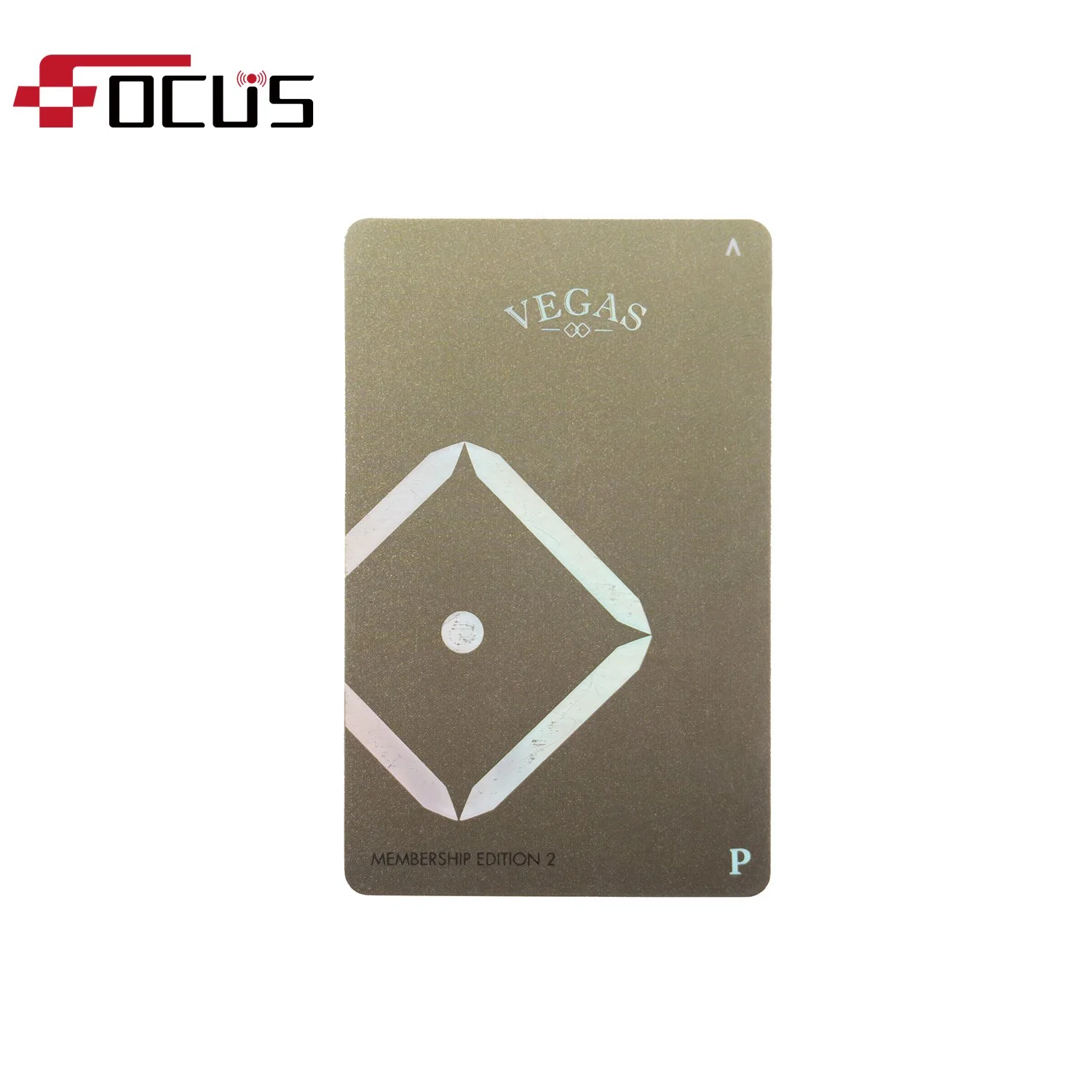 Frosted Finishing Debossed Numbering Plastic PVC Card for Business Card
