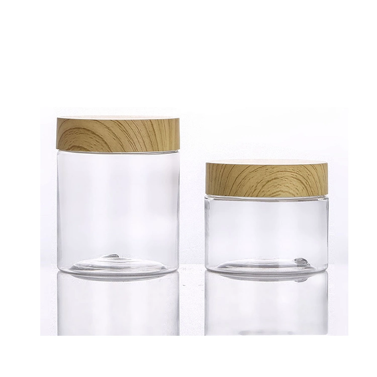 60ML 140ml 200 ml 240 ml 450 ml Crema Facial transparente de plástico PET Jar