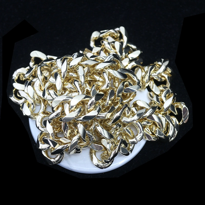 High quality/High cost performance  Gold Aluminum Decorative Metal Chains for Bags Tl21045