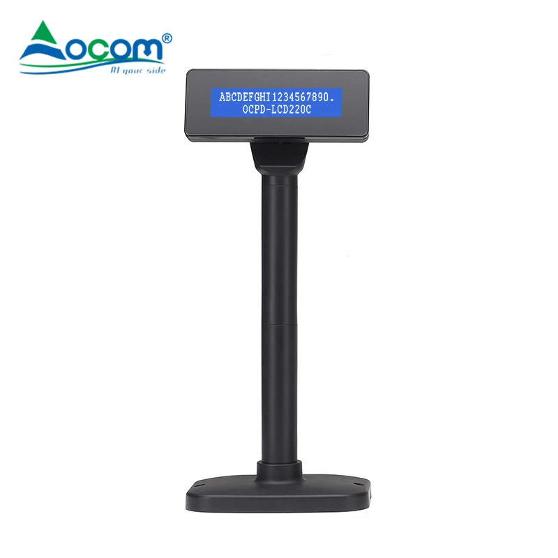 Factory Best Prcie USB Serial Port 2 Line LCD Digital Customer Pole Display in POS System