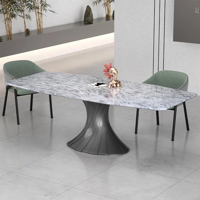 Nouveau produit Salle à manger Mobilier de maison Table basse en marbre Ensemble de table à manger