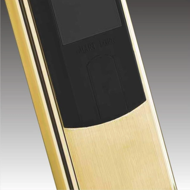 Gold Color Stainless Steel 304 Hotel RFID Smart Door Lock