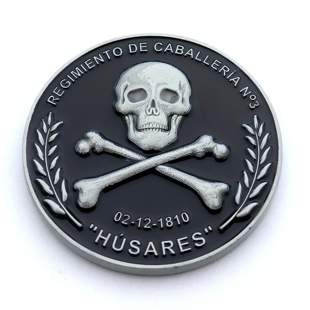 A coleção comemorativa de logotipo personalizado Coin fornece o 3D Engraving Souvenir Metal Moedas desafio da Polícia militar fabricante de moedas de esmalte