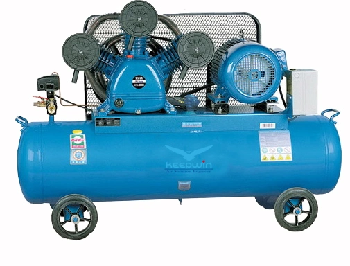 7.5HP 5.5kw Oil Lubricate 10bar 12.5bar Piston Air Compressor Belt Driven with Belt Guard Compressor Parts