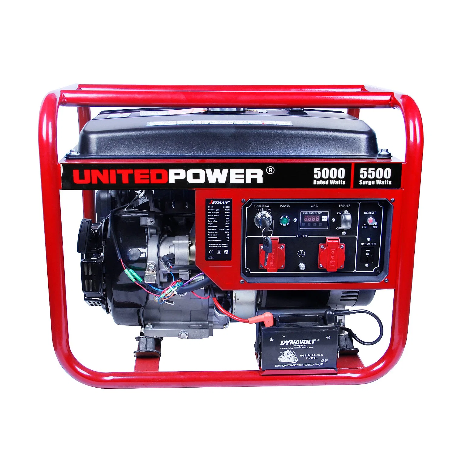 Gg6200 Peak 6000W Best Quality Open Frame Gasoline Generator