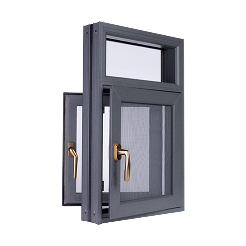 Customized Design Tilt and Tun Window Inward Upward Hung or Outward Downward Window Aluminium Glass