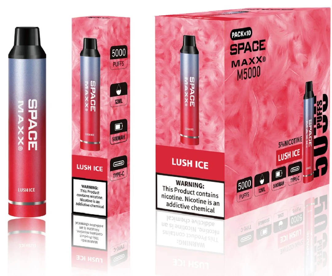 Одноразовый vape Space Maxx 5000 с изысканным дизайном Perfect Taste Аналогично Elf Vape E-Liquid