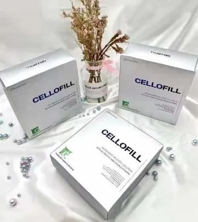 Best Quality Korea Origin Cellofill Gp60 3 Ml X 6 Vials Mesotherapy Injection Intocell Glutathione Hyaluronic Acid Dermal Filler Skin Reguventing Wrinkle Remove