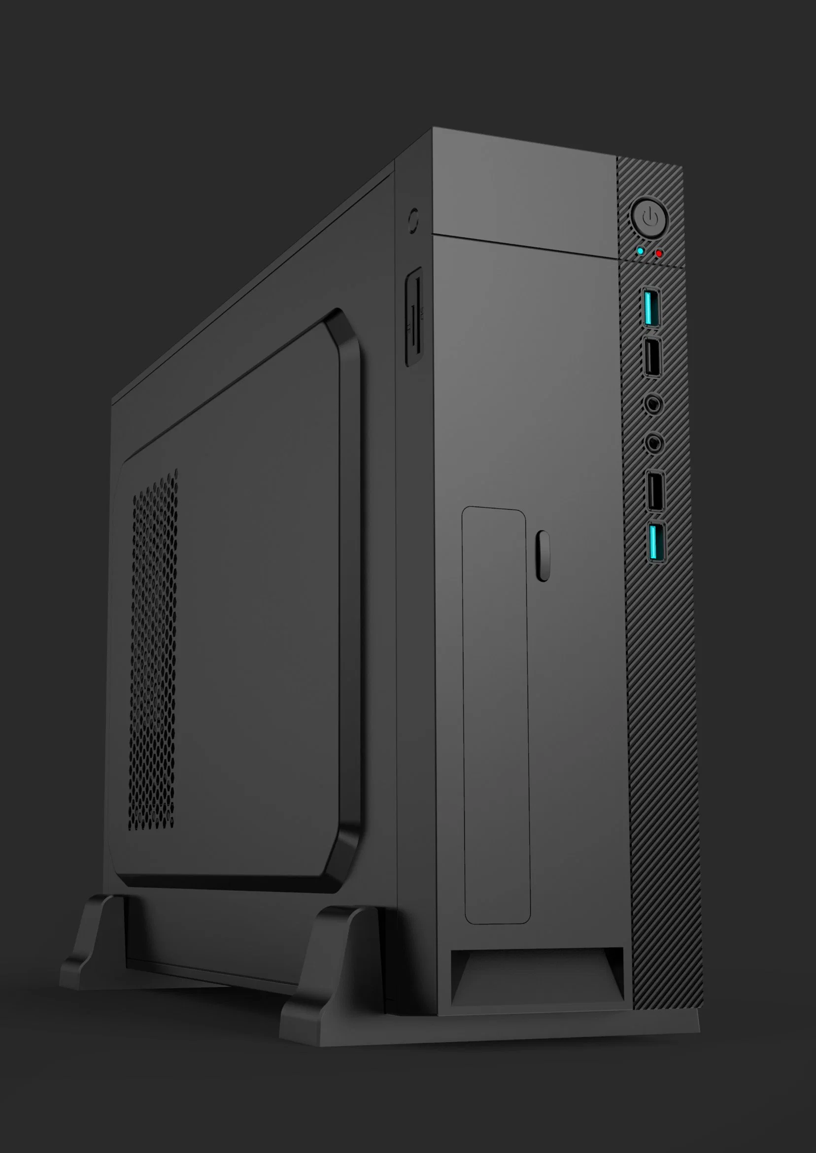 Le design de mode noir ou blanc PC de bureau micro ATX cas ordinateur boîtier compact