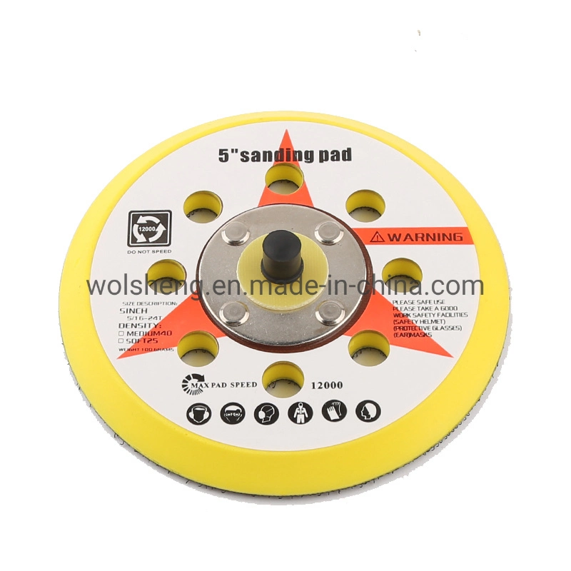 Factory Wholesale/Supplier Price 5 Inch 8 Hole Sanding Back Pad