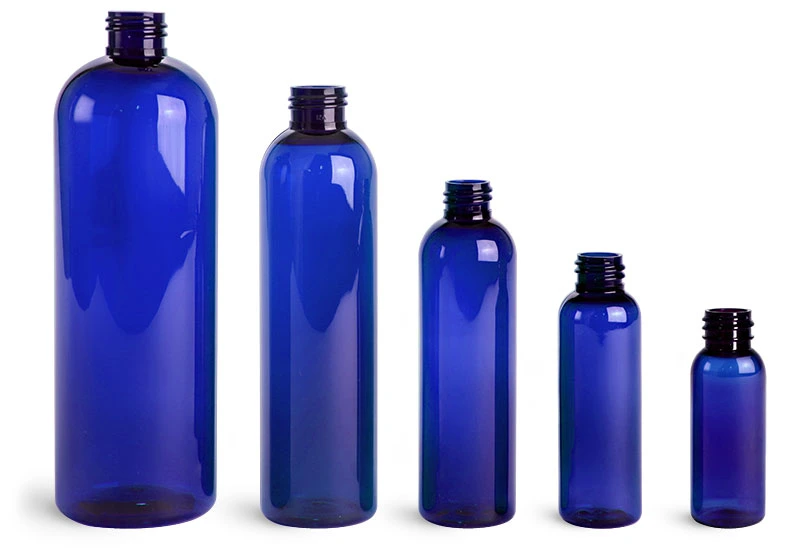 Plastic Blue Pet Cosmo Rounds Bottle