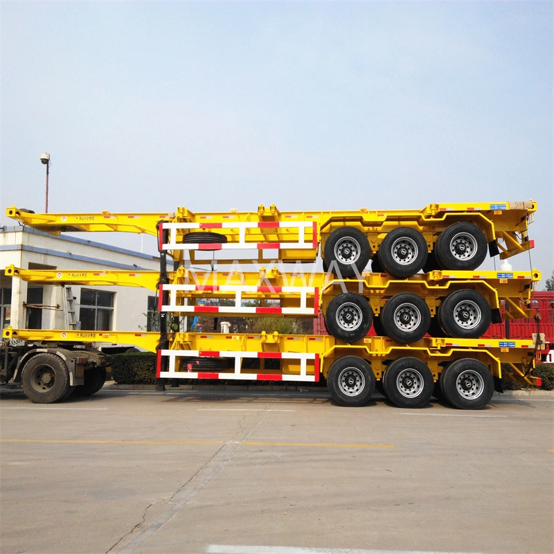 China Manufacterur High quality/High cost performance 40&prime; FT 2-3 Axle Skeleton Semi Traile for Sale