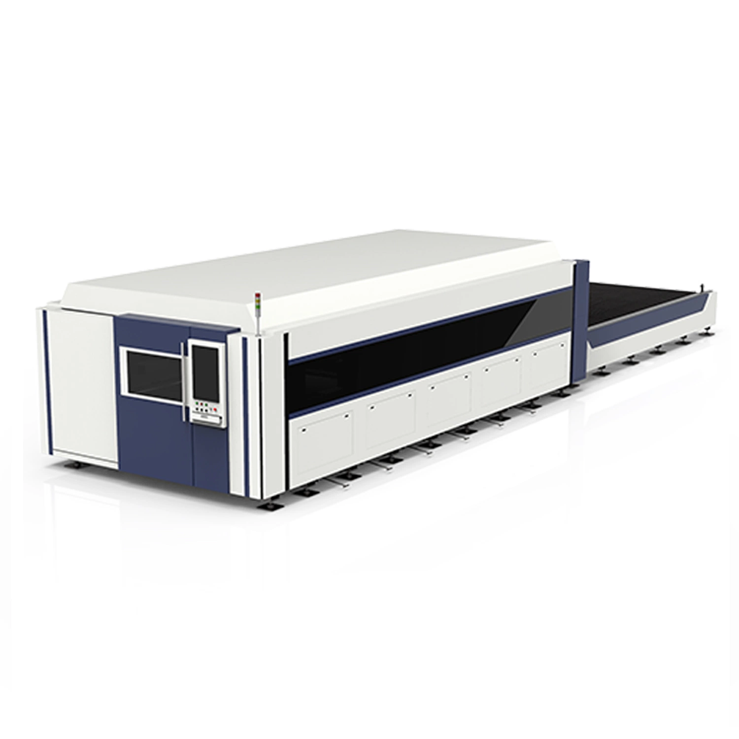 Shuttle-Bett Faser Maschine Laser-Schneidtisch für Edelstahl Aluminium Messing Kupfer