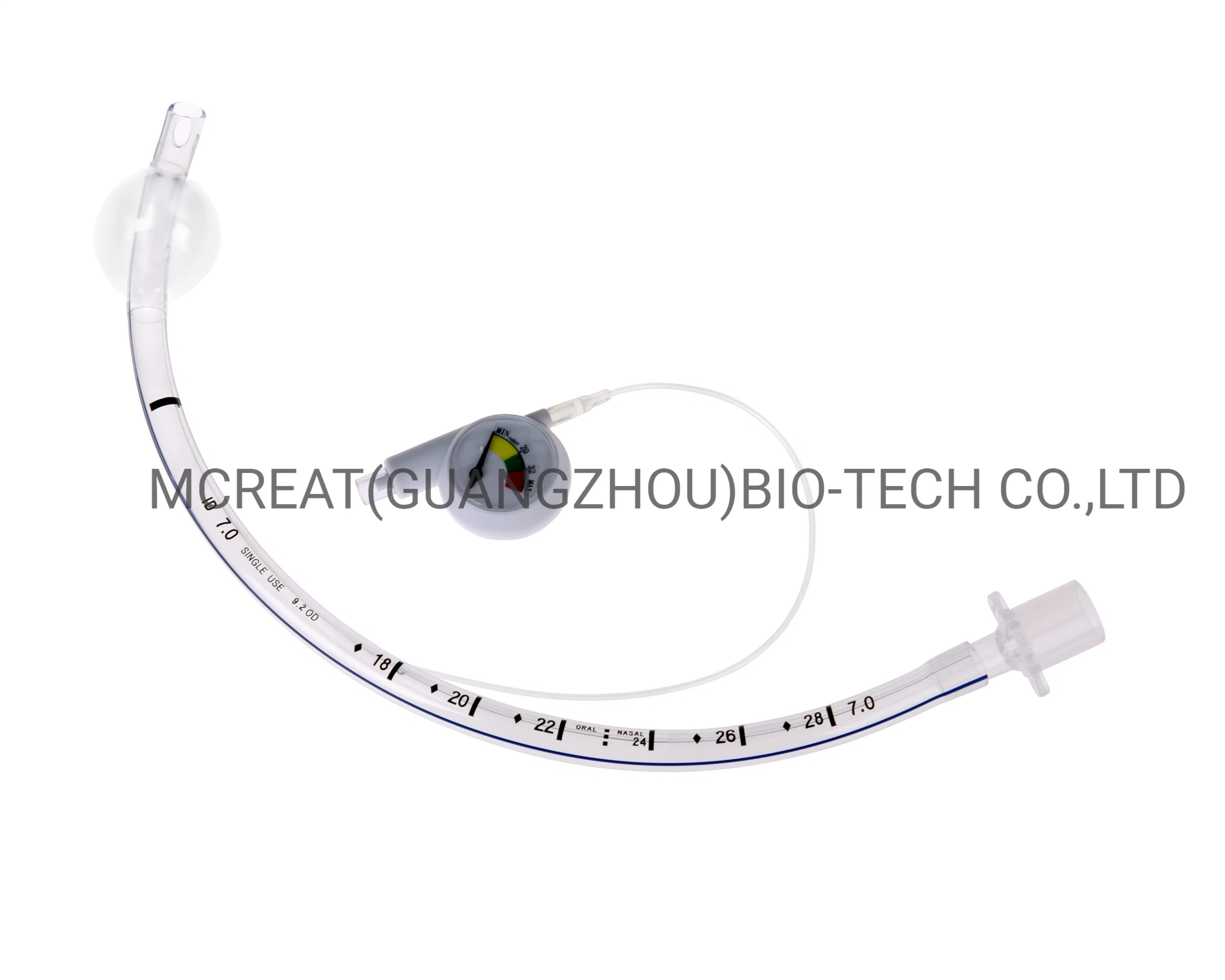 One-Time Use Medical Regular Endotracheal Tube with Pressure Indicator