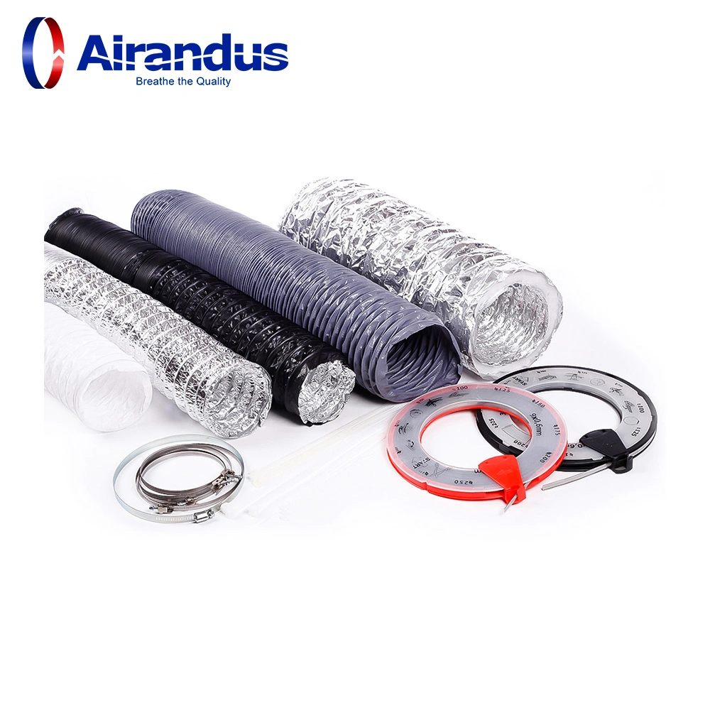 Factory Price Ventilation Spare Parts Air Duct Aluminum Insulated Flexible Duct for HVAC System