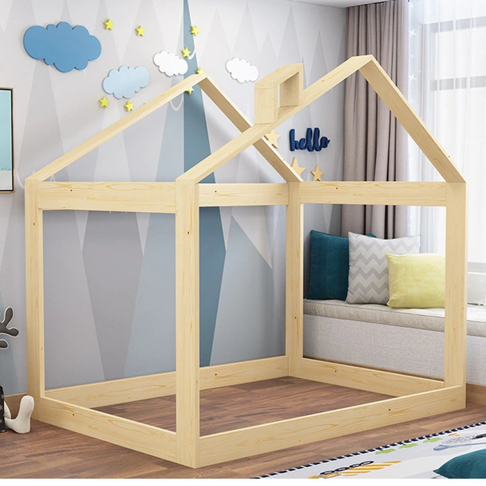 Customized OEM ODM Available Wooden Sturdy Kids House Bed Child Bedroom Furniture