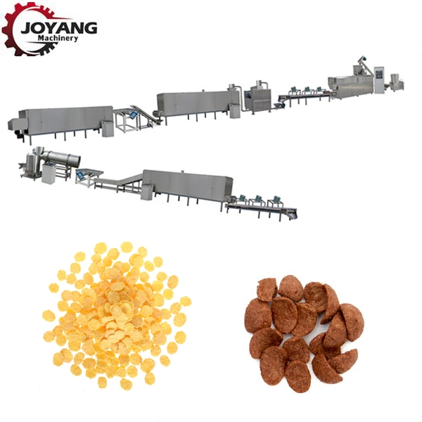 300kg Corn Flakes Breakfast Cereal Extruding Production Line