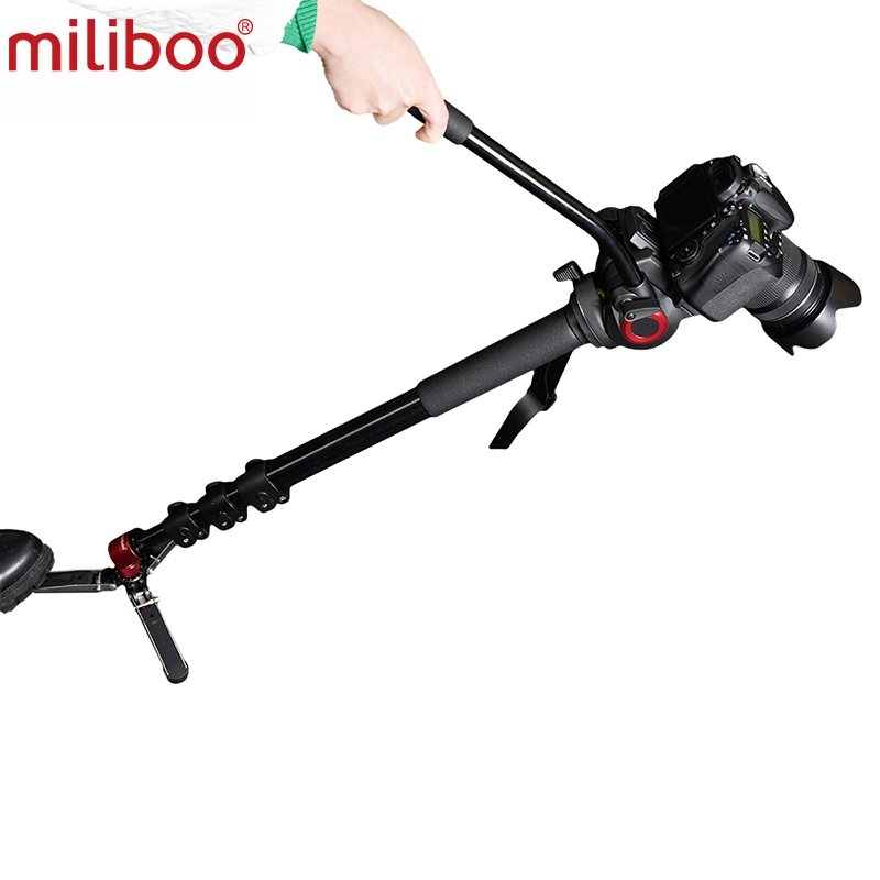 Miliboo Professional Photo Monopod with Fluid Drag Head and Quick Release Plate (MTT705B)