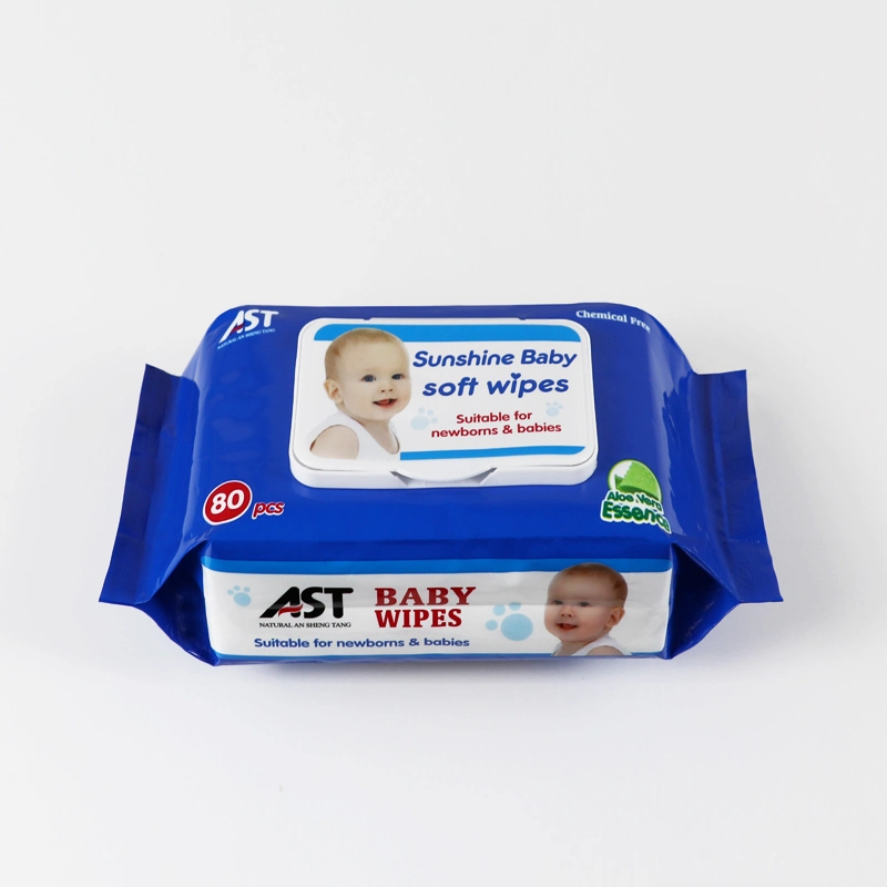 Professional Factory Made Cheap Organic Baby Wipe with Plastic Lid