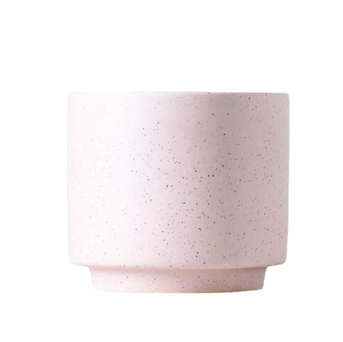 Atacado recipiente de vela Mate Gloss Round Ceramic incenso estilo japonês Jarro de vela