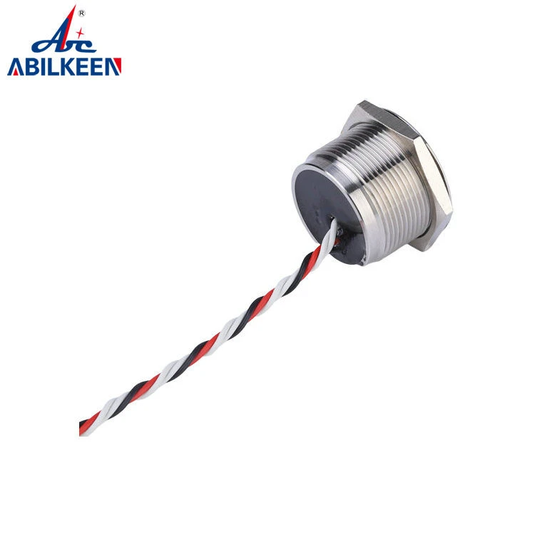 22mm Stainless Steel Anodized Aluminum Alloy 12V Waterproof IP68 Piezo Switch