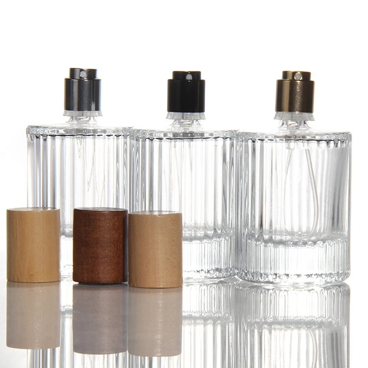 Nouvelle bouteille de parfum en verre de 100 ml, logo/couleur de luxe personnalisé
