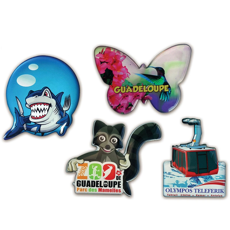 Custom Wholesale/Supplier Refrigerator Tourism Souvenir Tin Plate Plastic Cute Tin Fridge Magnet for Educational Toy