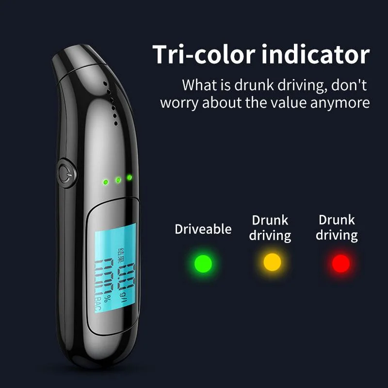 Factory Digital Alcohol Breathalyzer Portable Breath Tester Accurate Readings Alcohol Tester