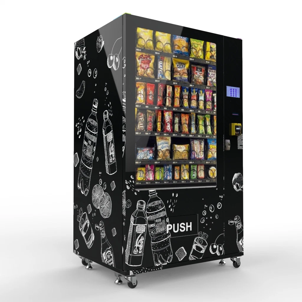 Vending Machine with Refrigeration System for Food Snack Cold Drink Soda Beverage