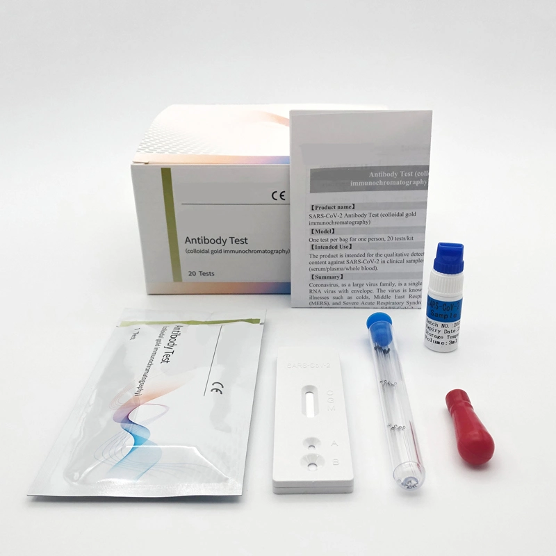 Igg Igm Colloidal Gold Method Antibody Test Kit Medical Test Kit