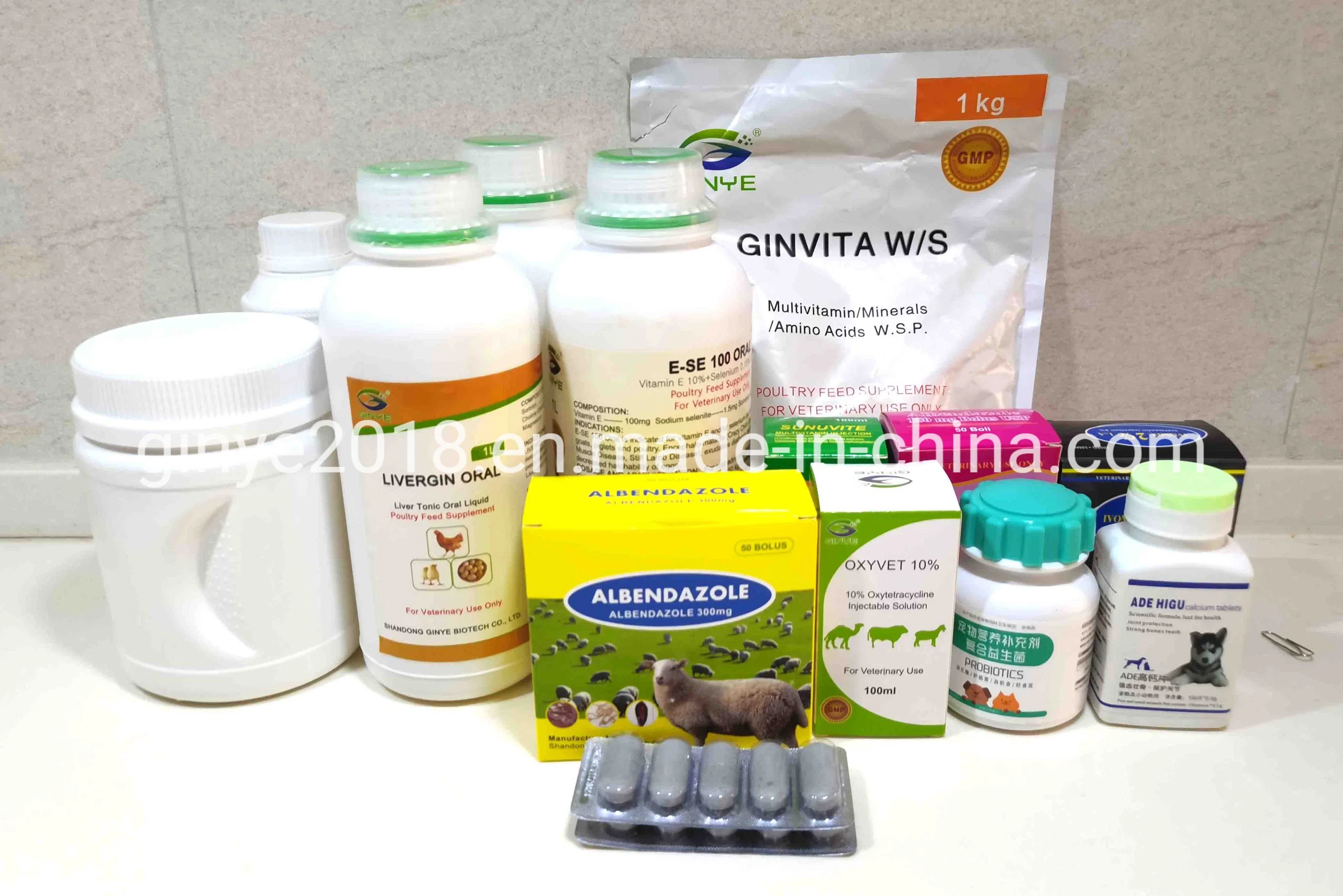 Tablet de 10mg amoxicilina para animais de estimação de cães Cat