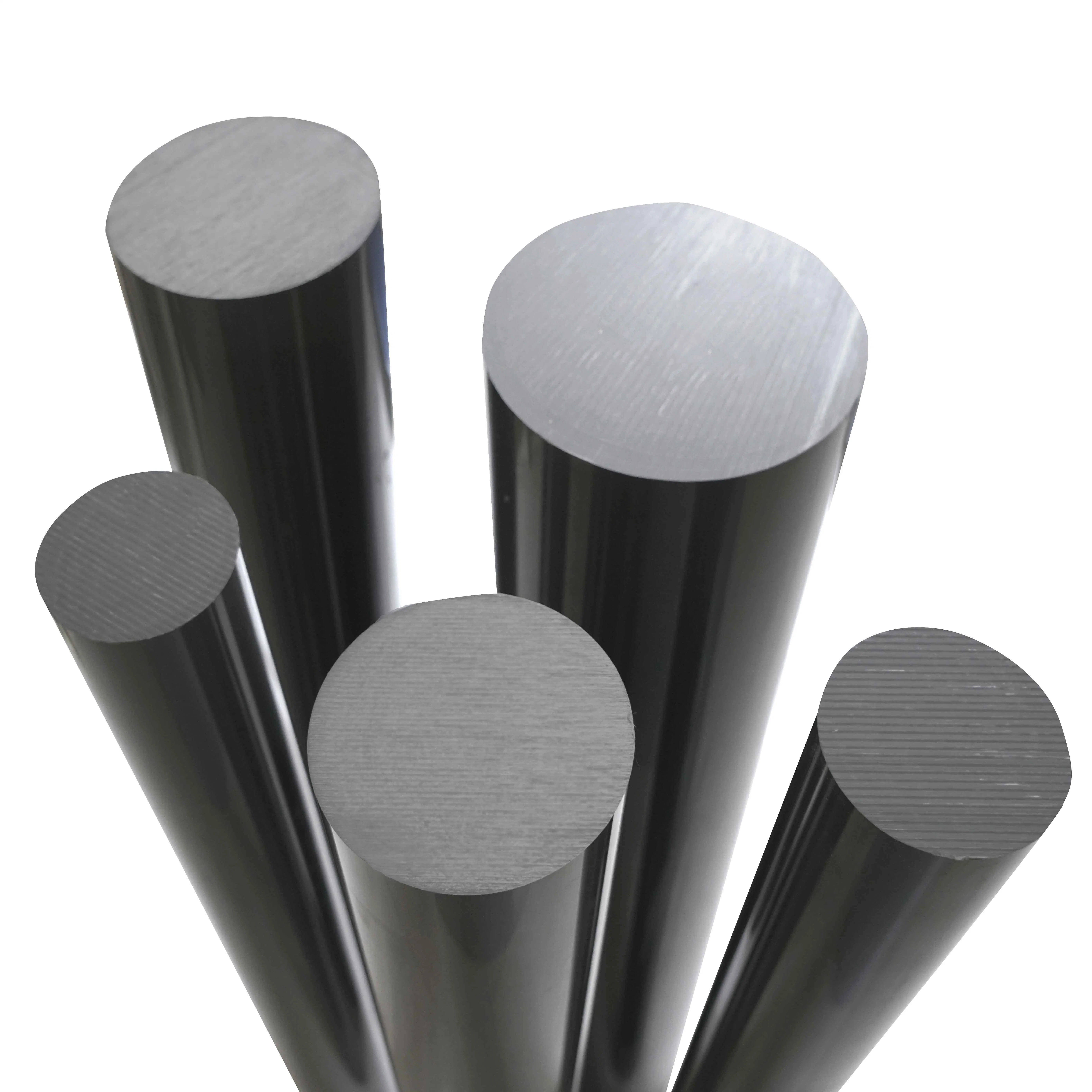 Wear-Resistant Grey Plastic PVC Bars / Rods with High Hardness
