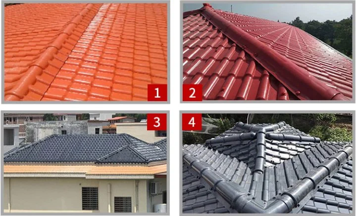 Synthetic Resin Spanish Style ASA PVC Plastic Roof Sheet Roofing Tiles in Turkey