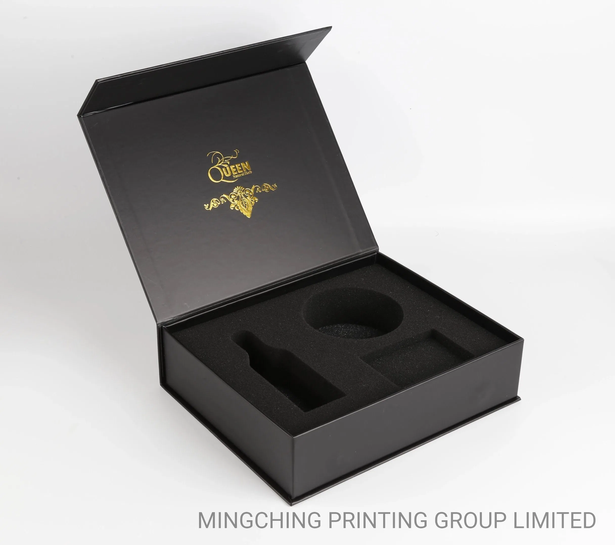 Custom Luxury Book Shaped Rigid Paper Box Packaging Magnetic Gift Boxes with EVA Foam Insert
