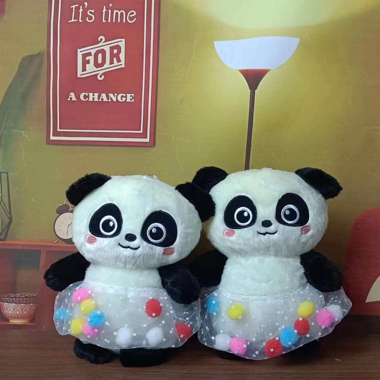 Sugar Sugar Panda Hot Selling Soft Toys Custom Stuffed Animal Manufacturer 25cm Doll Plush Toy for Claw Crane Machine