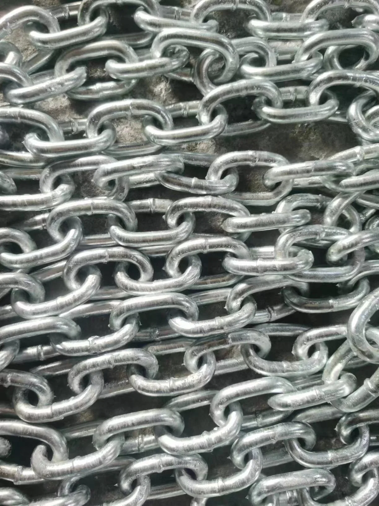 30 Years Chain Factory G80 Lashing Chain Hot DIP Galvanized 13*82/13*80/14*80mm 20mn2 Container Lashing, Port Dock Cargo Transport