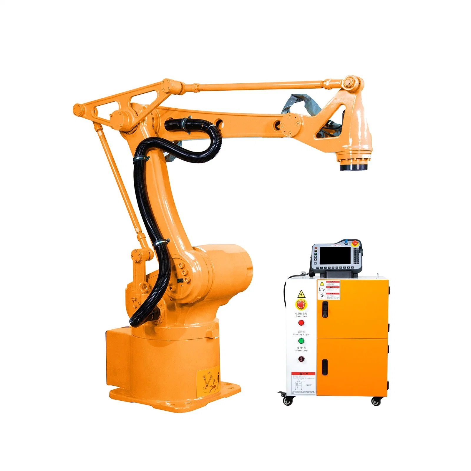 Cuadro de robótica industrial el apilamiento de paletizado de embalaje industrial Robot brazo robot para materiales de embalaje