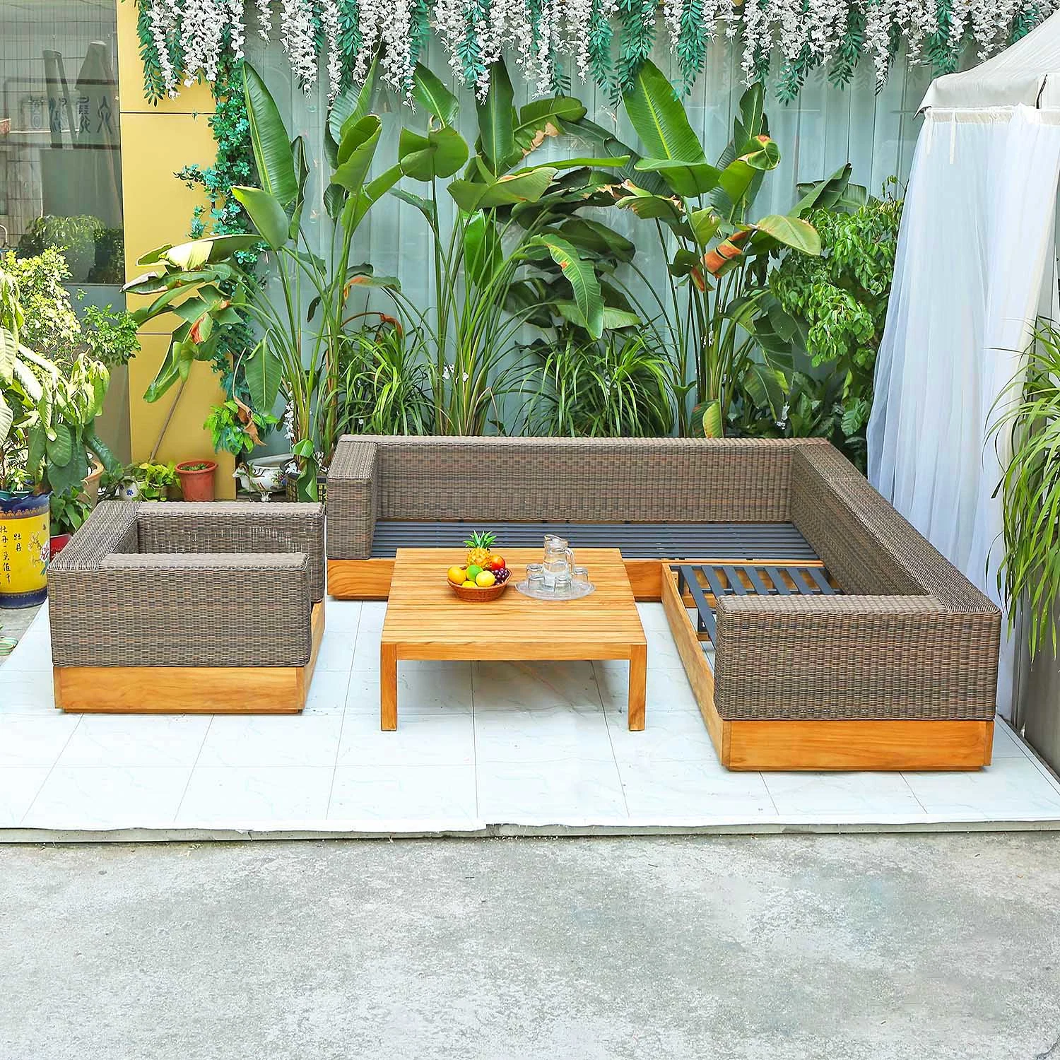 Modern Teakwood Garden Custom Furniture Set Other Outdoor Patio Furniture