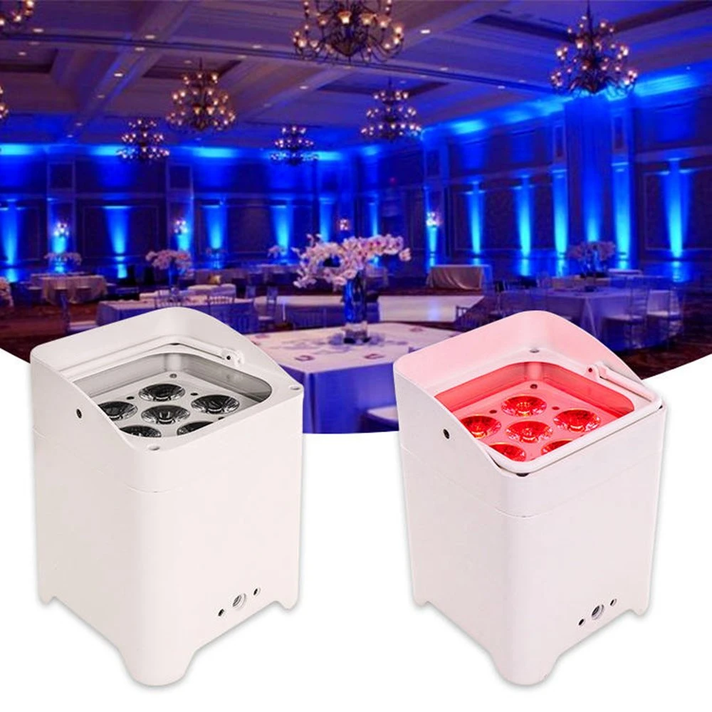 Las luces LED 6*18W RGBWA+UV 6en1 boda Uplighting PAR Luz Can