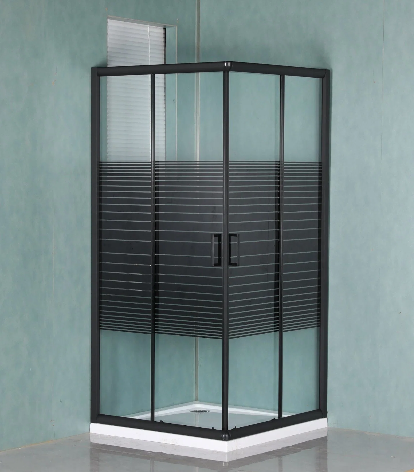 Simple Design Bathroom Shower Enclosure 6mm Glass Sliding Tempered Glass Shower Room