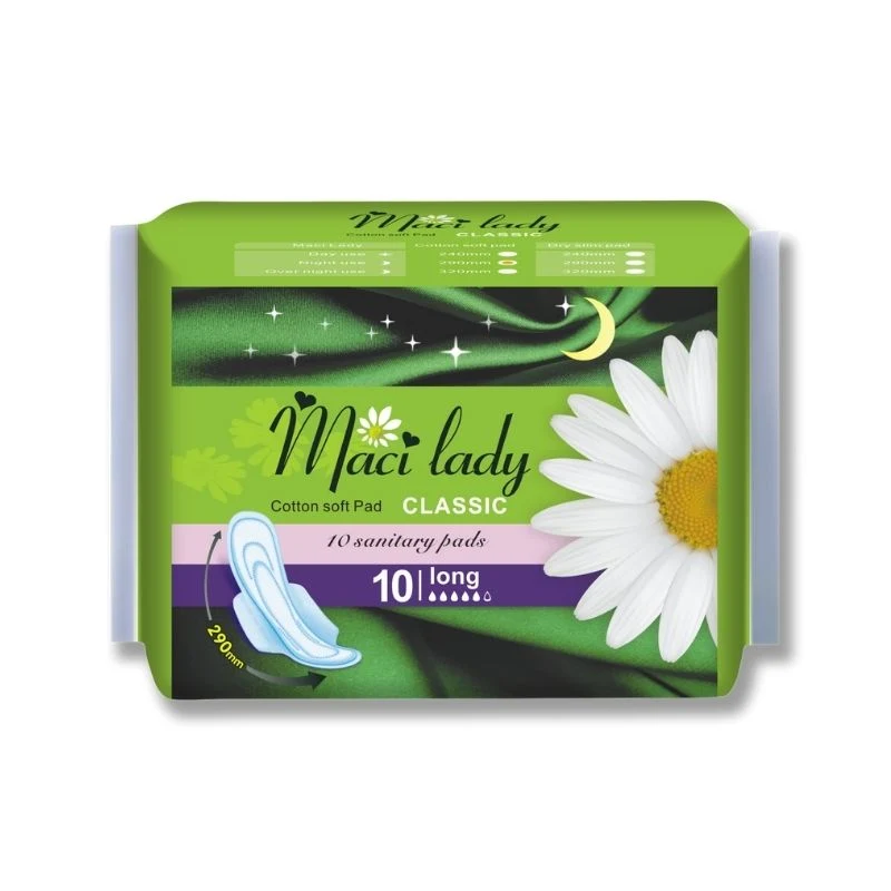 Desechables higiénicos mujeres almohadillas sanitarias Servilletas sanitarias etiqueta privada Orgánico Servilleta sanitaria ultrafina natural